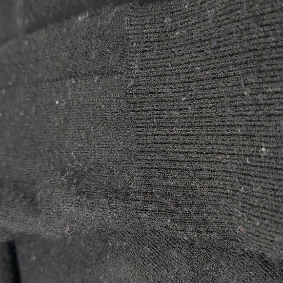 Diane Von Furstenberg Black Wool Bow Tie Button Down Sweater - Picture 7 of 7